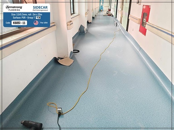 Sàn nhựa đồng chất bệnh viện